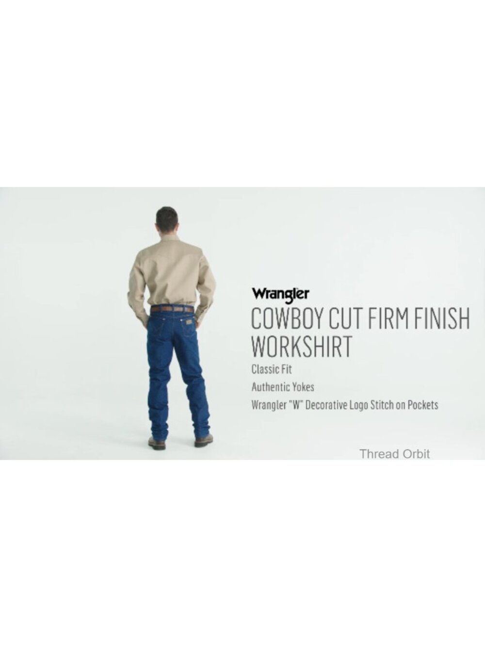 100% Cotton Heavyweight Firm Finish Western Snap Work Shirt with Flap Pockets - Picture 5 of 5